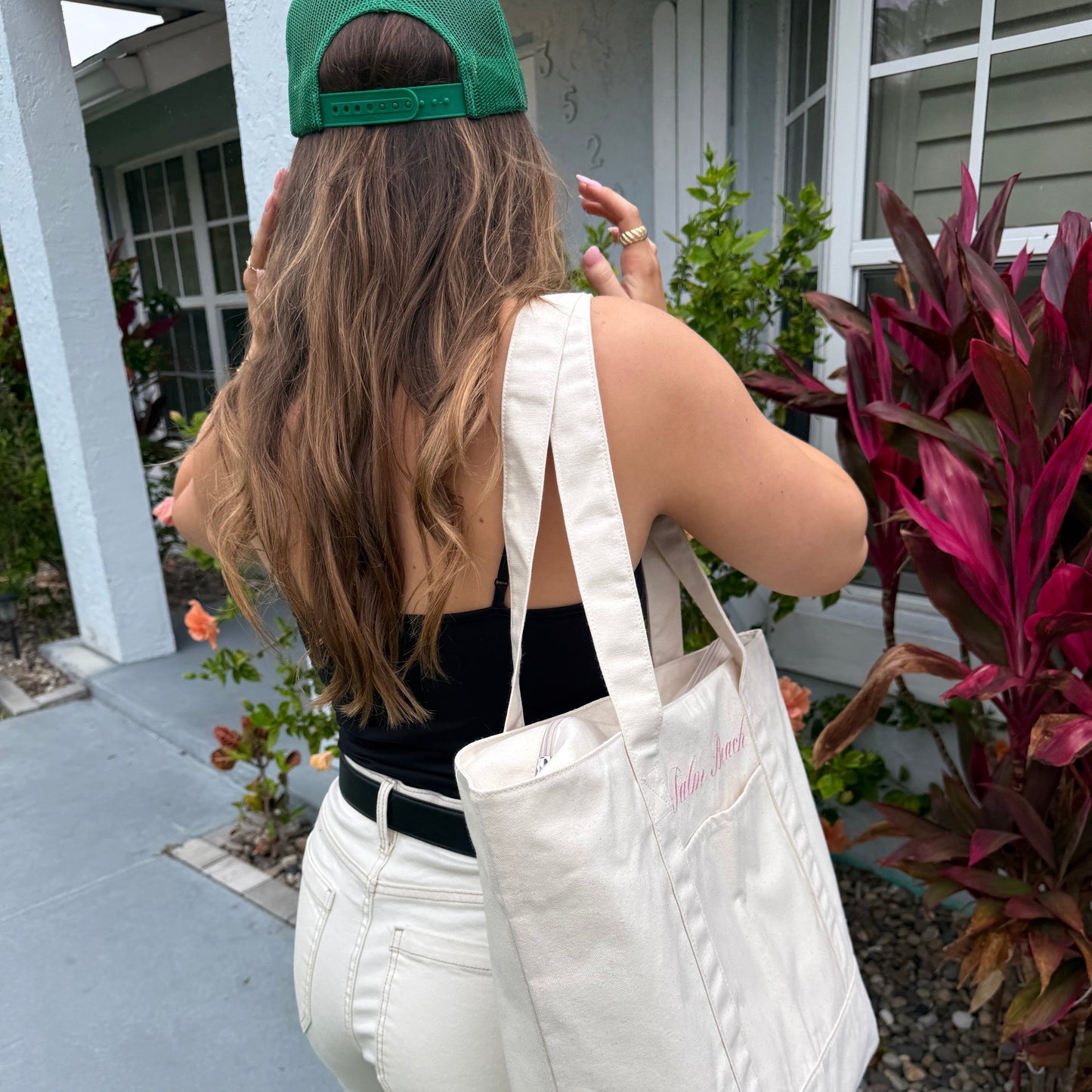 Palm Beach Pink Carryall Tote