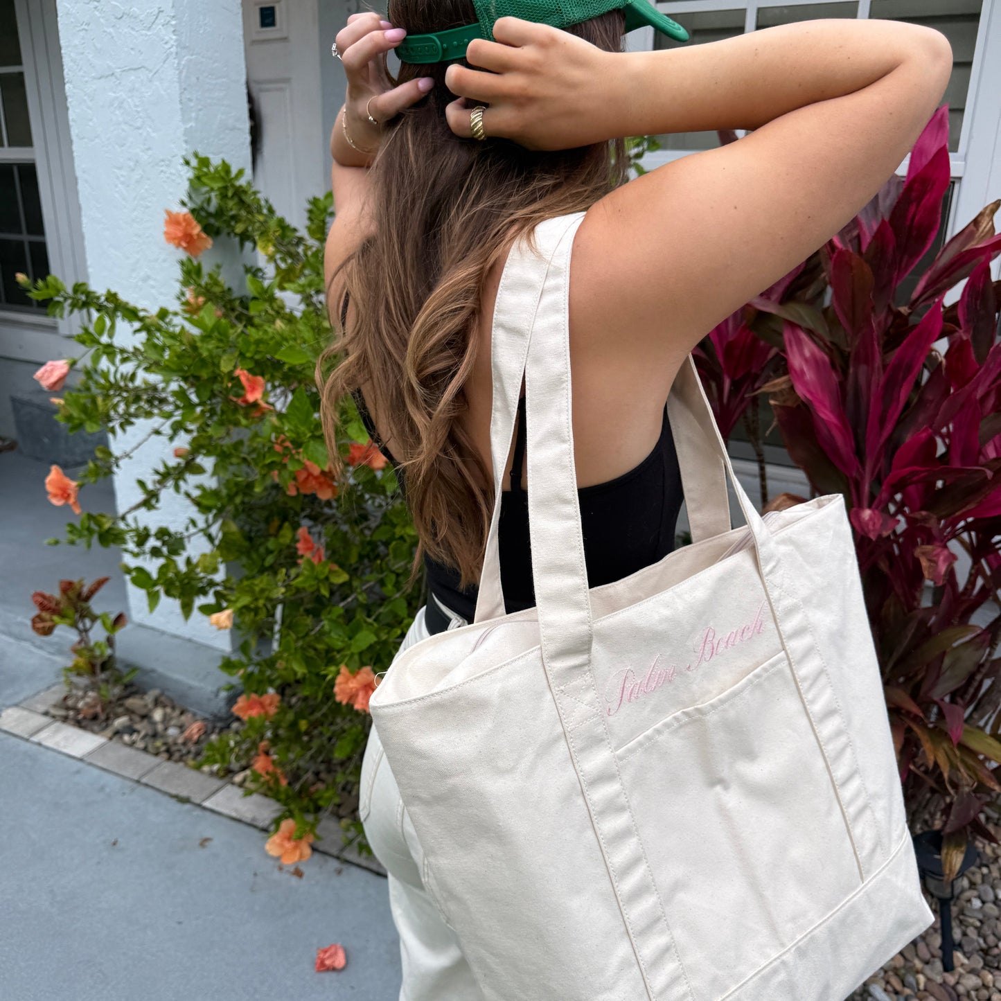 Palm Beach Pink Carryall Tote