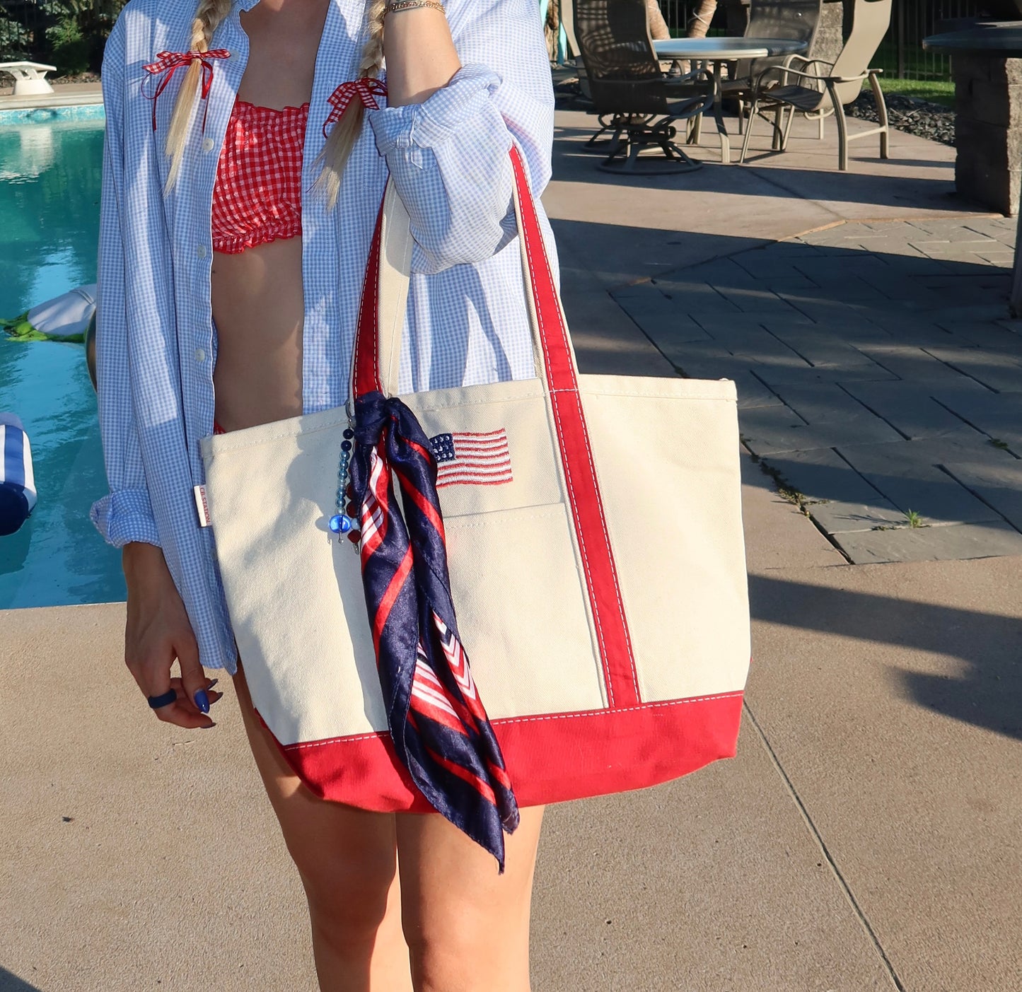 The Raleigh Red Tote